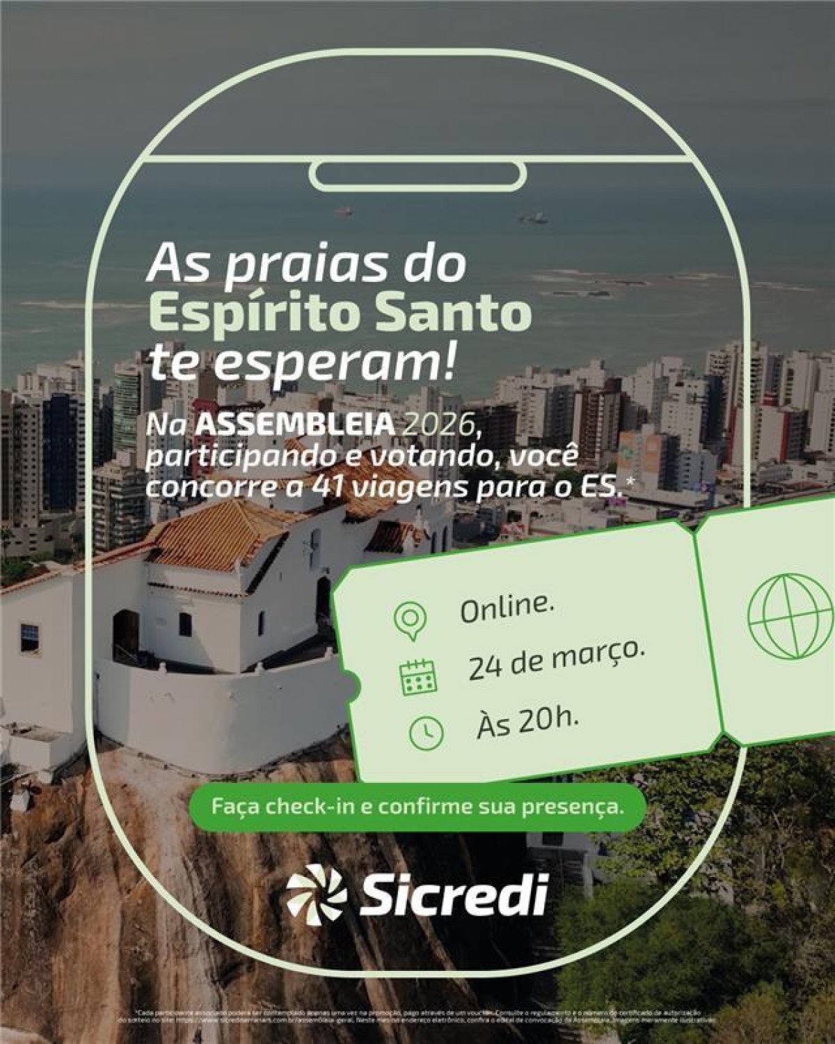 BANCO SICREDI REALIZA ASSEMBLEIA ONLINE DIA 24 DE MAR�O �S 20 HORAS E PREMIA PARTICIPANTES