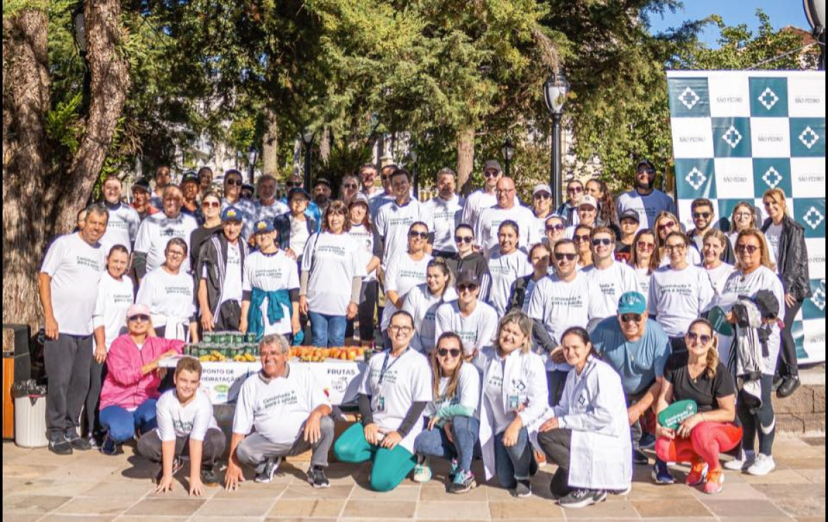 Hospital Beneficente S�o Pedro realiza a 2� edi��o da Caminhada para a Sa�de