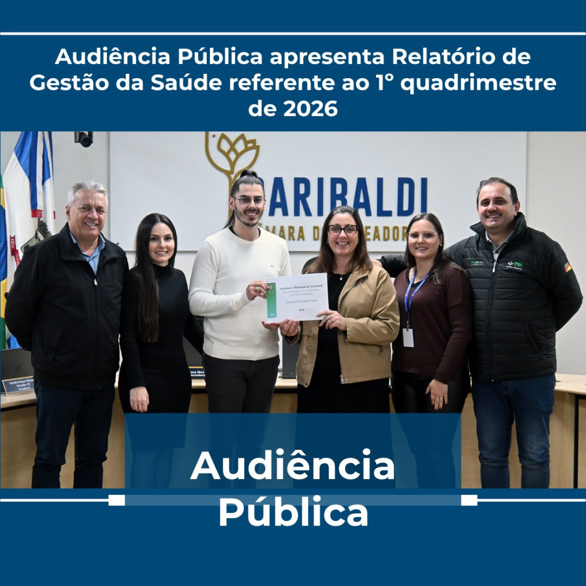 Garibaldi - Audi�ncia P�blica para a apresenta��o do Relat�rio de Gest�o da Secretaria Municipal da Sa�de referente ao 1� quadrimestre