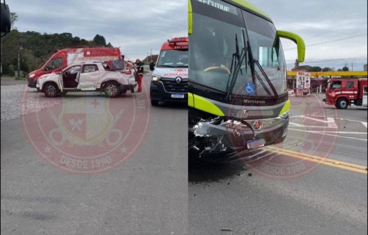 ACIDENTE NA ALTURA DO POSTO DO AVIÃO EM GARIBALDI