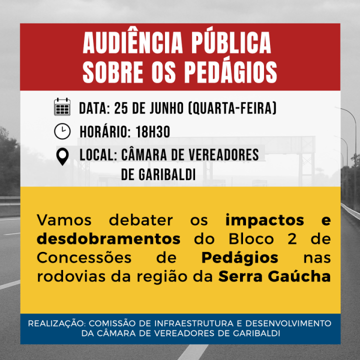 AUDNCIA PBLICA SOBRE OS PEDGIOS NO PODEER LEGISLATIVO DE GARIBALDI, RS 
