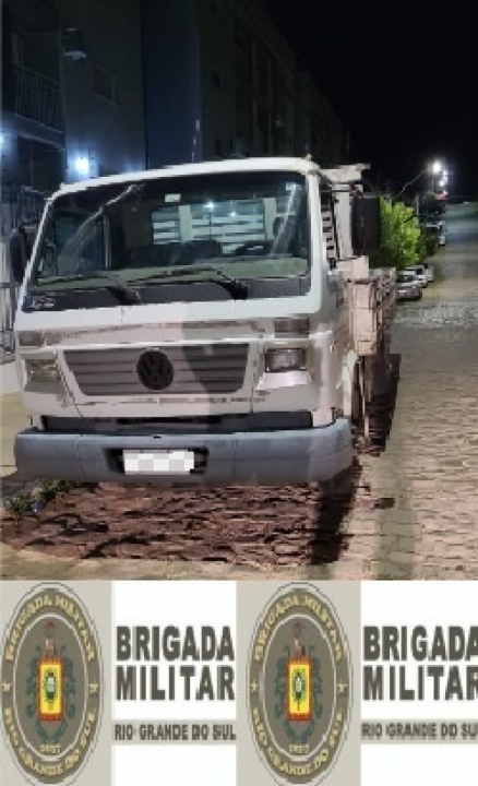 CAMINHÃO ROUBADO FOI RECUPERADO PELA BRIGADA MILITAR EM CARLOS BARBOSA, RS