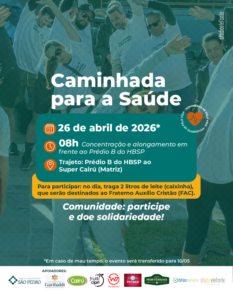 Garibaldi -  2� edi��o da Caminhada para a Sa�de do Hospital Beneficente S�o Pedro