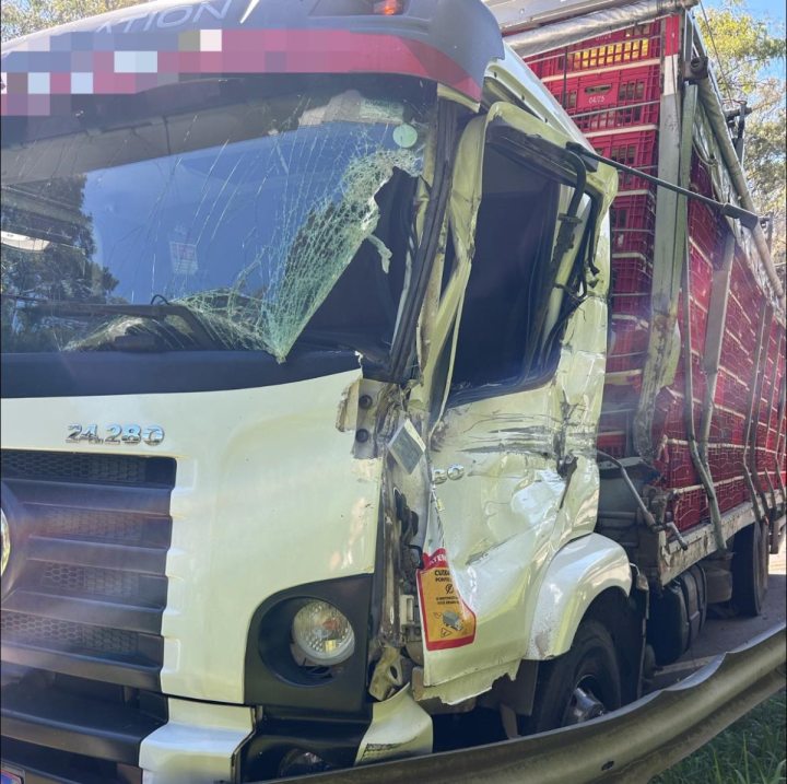 O acidente ocorreu na BR-470, rodovia que vai em dire��o a Bar�o