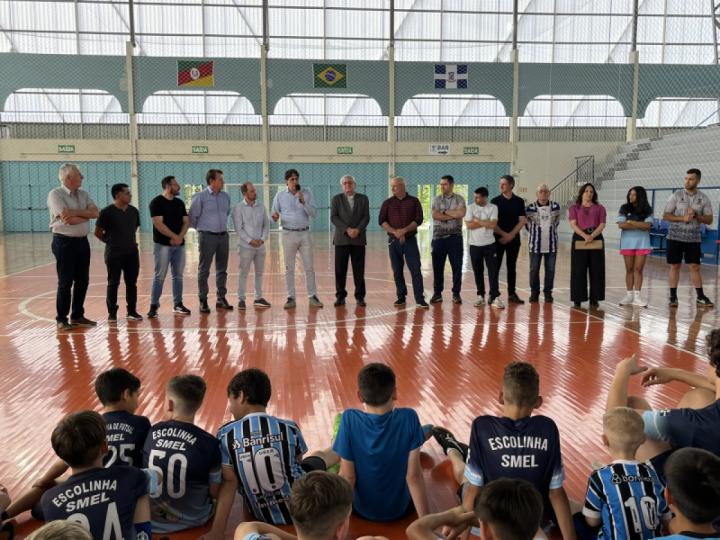 Secretário Estadual de Esportes, Danrlei de Deus, em Garibaldi, RS