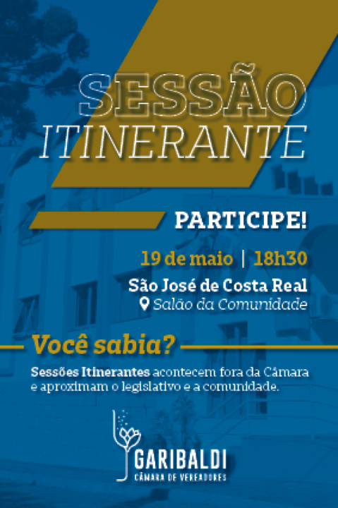Sesso Itinerante da Cmara de Vereadores de Garibaldi, RS 
