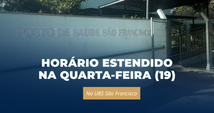 Prefeitura de Garibaldi - UBS S�o Francisco ter� hor�rio estendido nesta quarta (19)